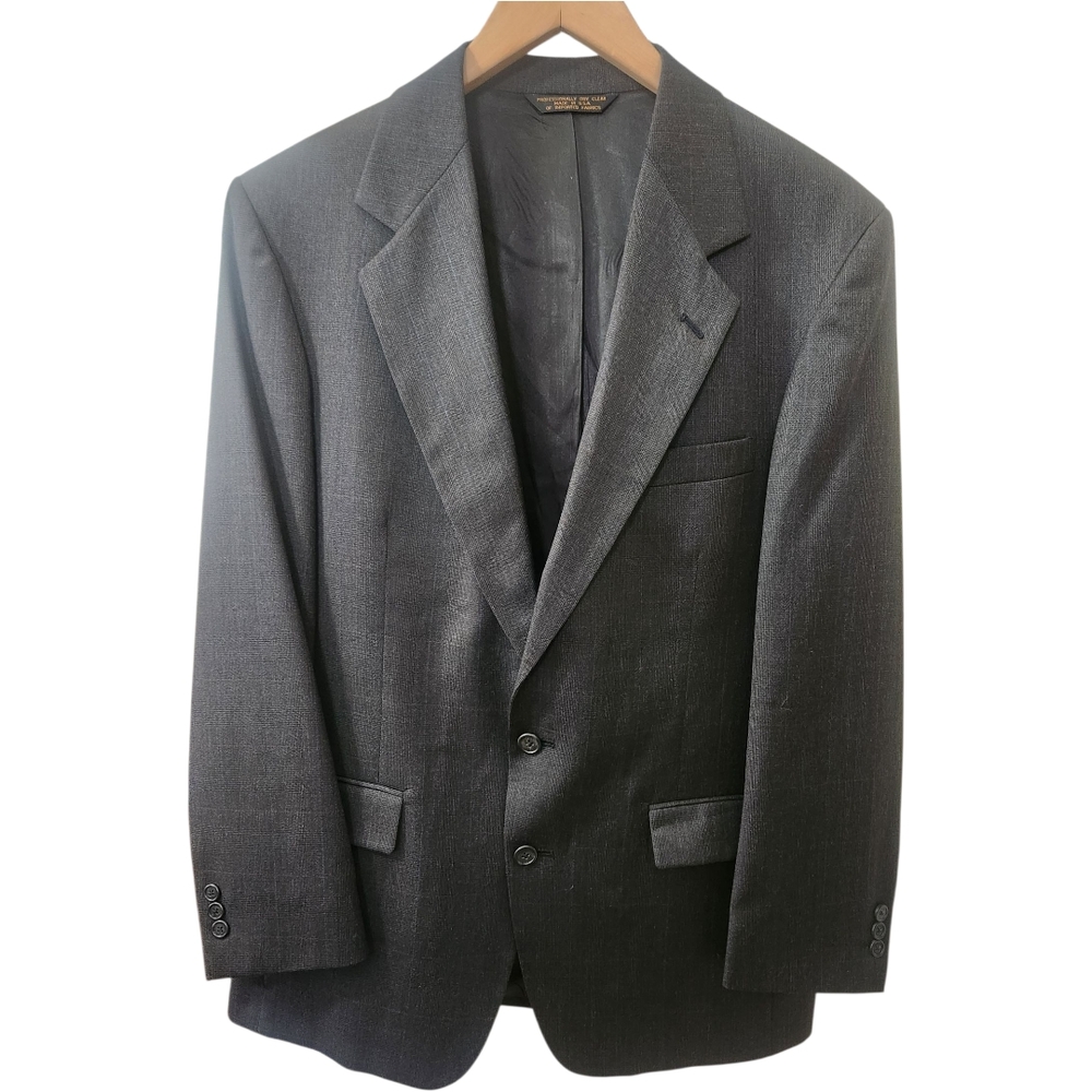 BOTANY 500 COUTURE Men's Charcoal Grey Blazer - Size 39R - Picture 2 of 14